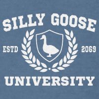 Silly Goose University Funny Meme School Bird Sweatshirt Garment-Dyed Sweatshirt