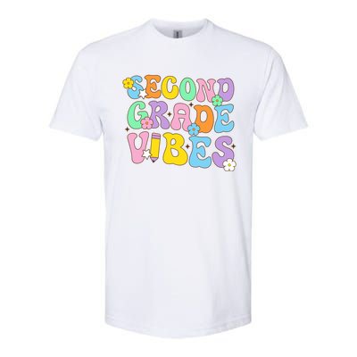 Second Grade Vibes Back To School Retro 2Nd Grade Teachers Gift Softstyle® CVC T-Shirt