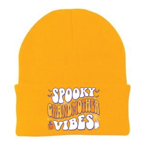 Spooky Grandmother Vibes Halloween Gift Knit Cap Winter Beanie