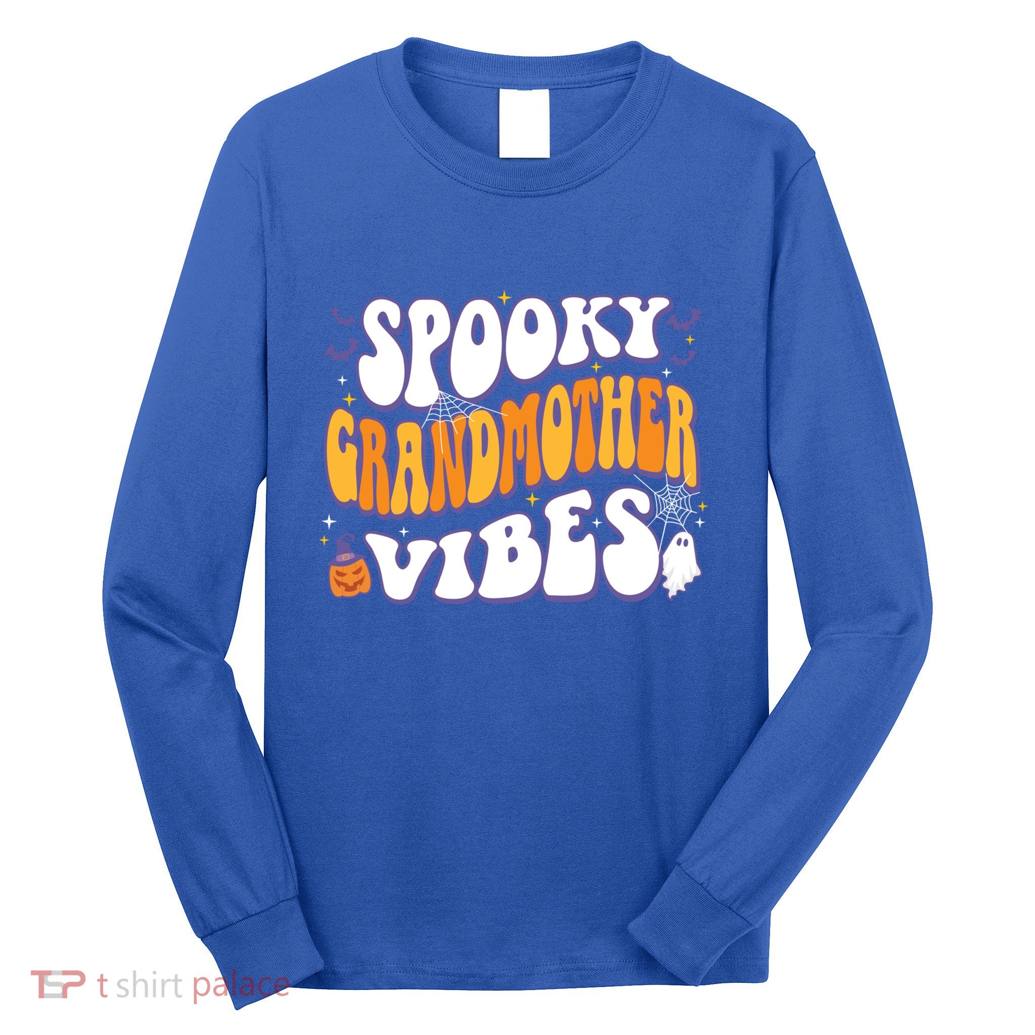 Spooky Grandmother Vibes Halloween Gift Long Sleeve Shirt