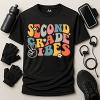 Second Grade Vibes Team 2nd Grade Groovy Back To School Performance Shirt
