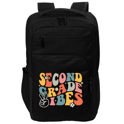 Second Grade Vibes Team 2nd Grade Groovy Back To School Impact Tech Backpack