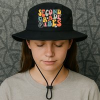 Second Grade Vibes Team 2nd Grade Groovy Back To School Bucket Hat