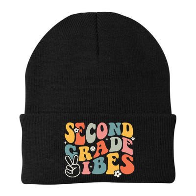 Second Grade Vibes Team 2nd Grade Groovy Back To School Beanie