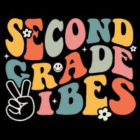 Second Grade Vibes Team 2nd Grade Groovy Back To School Flatbill Hat