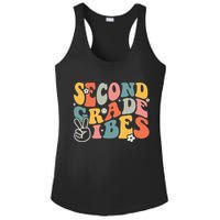 Second Grade Vibes Team 2nd Grade Groovy Back To School Ladies PosiCharge Competitor Racerback Tank