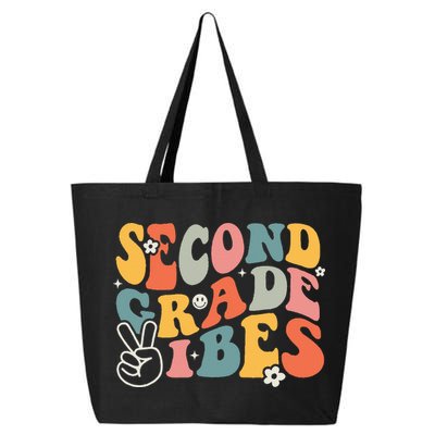 Second Grade Vibes Team 2nd Grade Groovy Back To School 25L Jumbo Tote