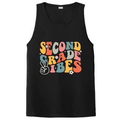 Second Grade Vibes Team 2nd Grade Groovy Back To School PosiCharge Competitor Tank