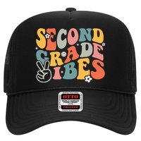 Second Grade Vibes Team 2nd Grade Groovy Back To School Trucker Hat