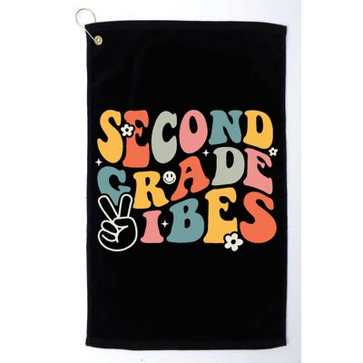 Second Grade Vibes Team 2nd Grade Groovy Back To School Golf Towel