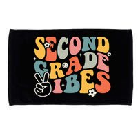 Second Grade Vibes Team 2nd Grade Groovy Back To School Microfiber Hand Towel