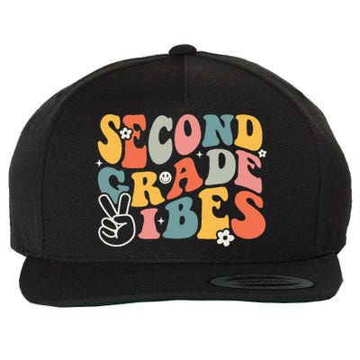 Second Grade Vibes Team 2nd Grade Groovy Back To School Wool Snapback Cap