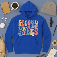 Second Grade Vibes Team 2nd Grade Groovy Back To School Hoodie