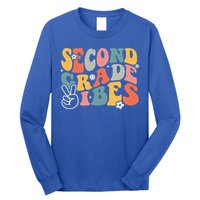 Second Grade Vibes Team 2nd Grade Groovy Back To School Long Sleeve Shirt