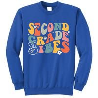 Second Grade Vibes Team 2nd Grade Groovy Back To School Sweatshirt