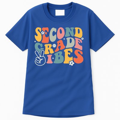 Second Grade Vibes Team 2nd Grade Groovy Back To School Tall T-Shirt