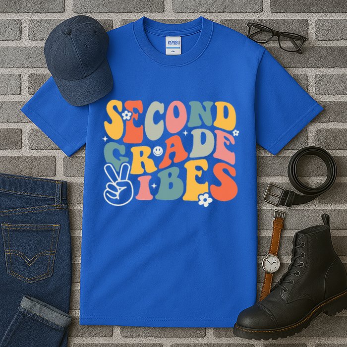 Second Grade Vibes Team 2nd Grade Groovy Back To School Tall T-Shirt