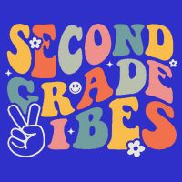Second Grade Vibes Team 2nd Grade Groovy Back To School 16 in Basic Backpack