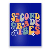 Second Grade Vibes Team 2nd Grade Groovy Back To School Poster