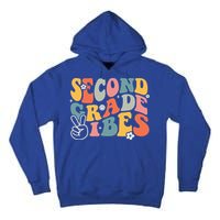 Second Grade Vibes Team 2nd Grade Groovy Back To School Tall Hoodie