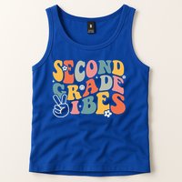 Second Grade Vibes Team 2nd Grade Groovy Back To School Tank Top