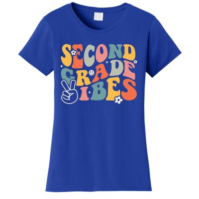 Second Grade Vibes Team 2nd Grade Groovy Back To School Women's T-Shirt