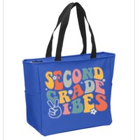 Second Grade Vibes Team 2nd Grade Groovy Back To School Zip Tote Bag