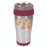 Second Grade Vibes Team 2nd Grade Groovy Back To School 16oz Travel Tumbler