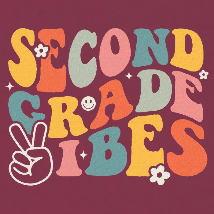 Second Grade Vibes Team 2nd Grade Groovy Back To School 16oz Travel Tumbler