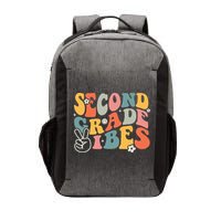 Second Grade Vibes Team 2nd Grade Groovy Back To School Vector Backpack