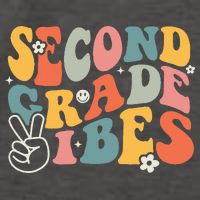 Second Grade Vibes Team 2nd Grade Groovy Back To School Vector Backpack