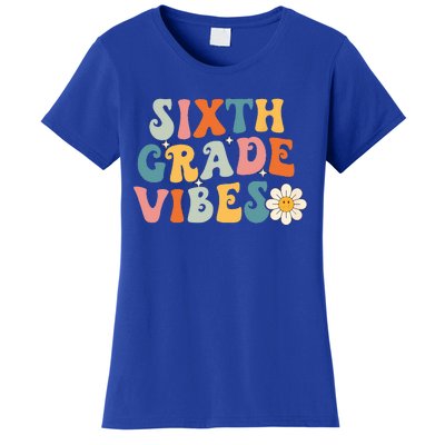 Sixth Grade Vibes 6th Grade Team Retro 1st Day Of School Women's T-Shirt