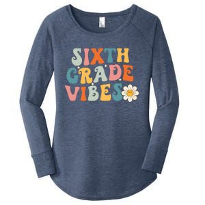 Sixth Grade Vibes 6th Grade Team Retro 1st Day Of School Women's Perfect Tri Tunic Long Sleeve Shirt