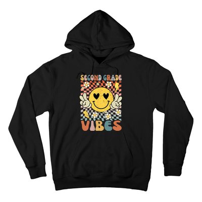 Second Grade Vibes 2nd Grade Retro Teacher 1st Day Of School Hoodie