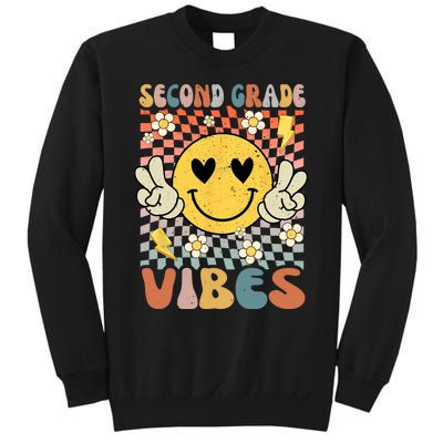 Second Grade Vibes 2nd Grade Retro Teacher 1st Day Of School Sweatshirt