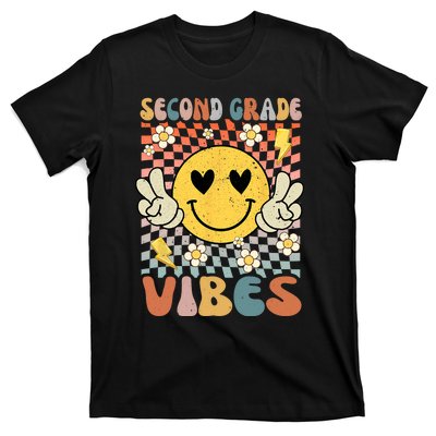 Second Grade Vibes 2nd Grade Retro Teacher 1st Day Of School T-Shirt