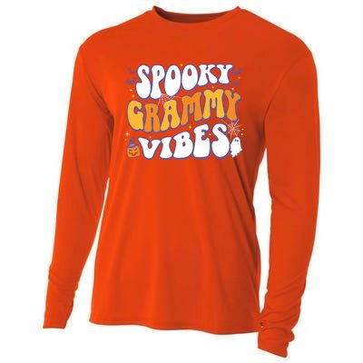 Spooky Grammy Vibes Halloween Gift Cooling Performance Long Sleeve Crew