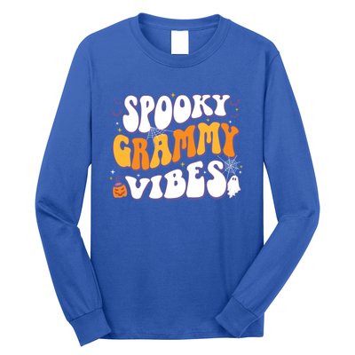 Spooky Grammy Vibes Halloween Gift Long Sleeve Shirt