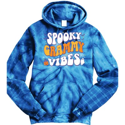 Spooky Grammy Vibes Halloween Gift Tie Dye Hoodie