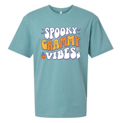 Spooky Grammy Vibes Halloween Gift Sueded Cloud Jersey T-Shirt