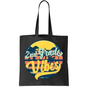 Second Grade Vibes Team 2nd Grade Teacher Or Student Retro Tote Bag