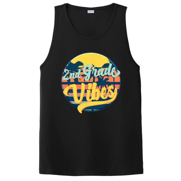 Second Grade Vibes Team 2nd Grade Teacher Or Student Retro PosiCharge Competitor Tank