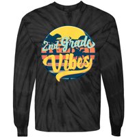 Second Grade Vibes Team 2nd Grade Teacher Or Student Retro Tie-Dye Long Sleeve Shirt