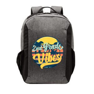 Second Grade Vibes Team 2nd Grade Teacher Or Student Retro Vector Backpack