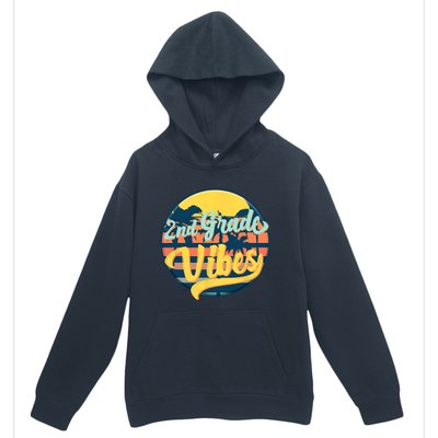 Second Grade Vibes Team 2nd Grade Teacher Or Student Retro Urban Pullover Hoodie