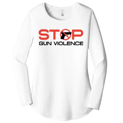 Stop Gun Violence Anti Gun Pro Life Women's Perfect Tri Tunic Long Sleeve Shirt