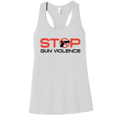 Stop Gun Violence Anti Gun Pro Life Women's Racerback Tank