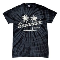 Savannah Georgia Vintage 70s Palm Trees Tie-Dye T-Shirt