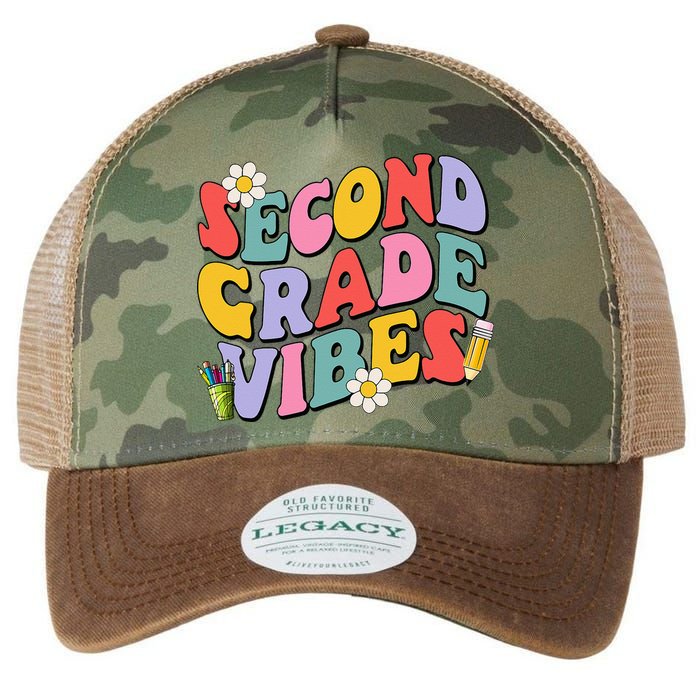 Second Grade Vibes Back To School 2nd Grade Team 1st Day Legacy Tie Dye Trucker Hat