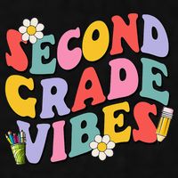 Second Grade Vibes Back To School 2nd Grade Team 1st Day Ladies PosiCharge Tri-Blend Wicking Tank
